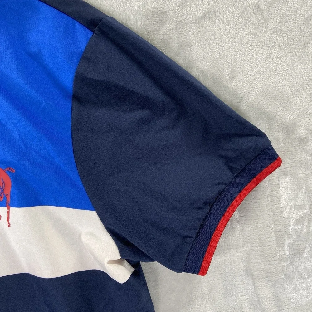 RLX Ralph Lauren Polo Shirt Mens Medium US Open 2015 Golf Performance Big Pony